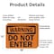 Signmission Do Not Enter OSHA Warning Sign, Plastic, 18in W x 12in L, 2PK OS-2PACK-WS-P-1218-L-19656 - alternate 5